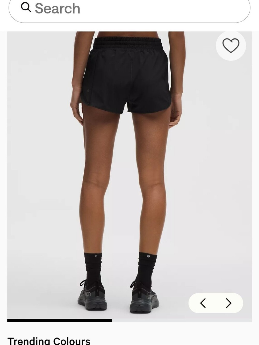 Lululemon Black Hotty Hot Athletic Shorts, Size 0 - Picture 6 of 6